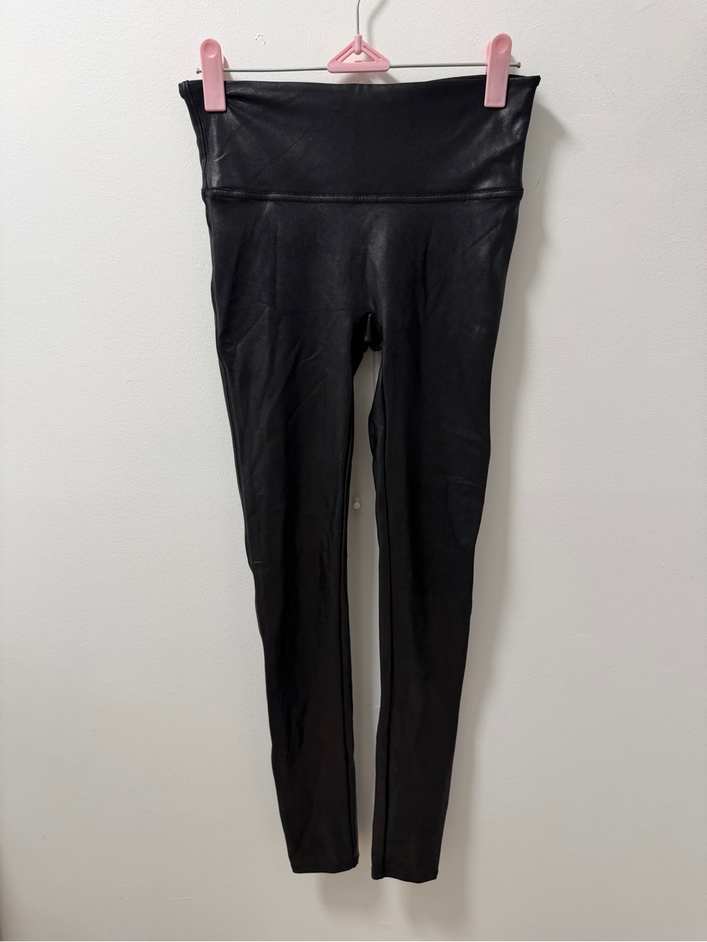 SPANX Faux Leather Leggings High Rise Black Size S/P